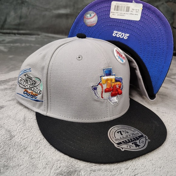 Mitchell & Ness Other - Mitchell & Ness Lids x 2022 Topps Chrome Baseball Texas Rangers Fitted 7 3/8 Hat